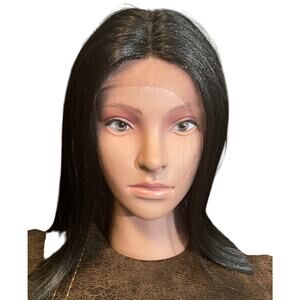 Vanessa Tops V-Line Middle Lace Part Wig. Color 1